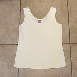 Chico’s white sleeveless shell top blouse size Chico 0 or US Small